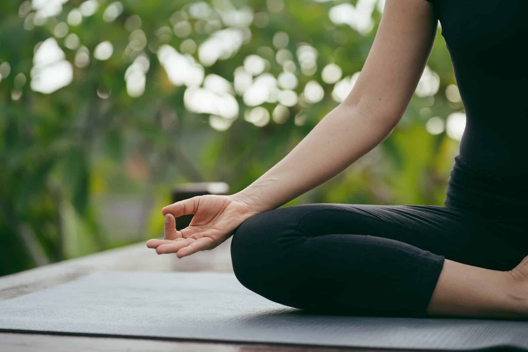 Woman,In,The,Fresh,Air,Practices,Yoga.,Outdoor,Exercise,To